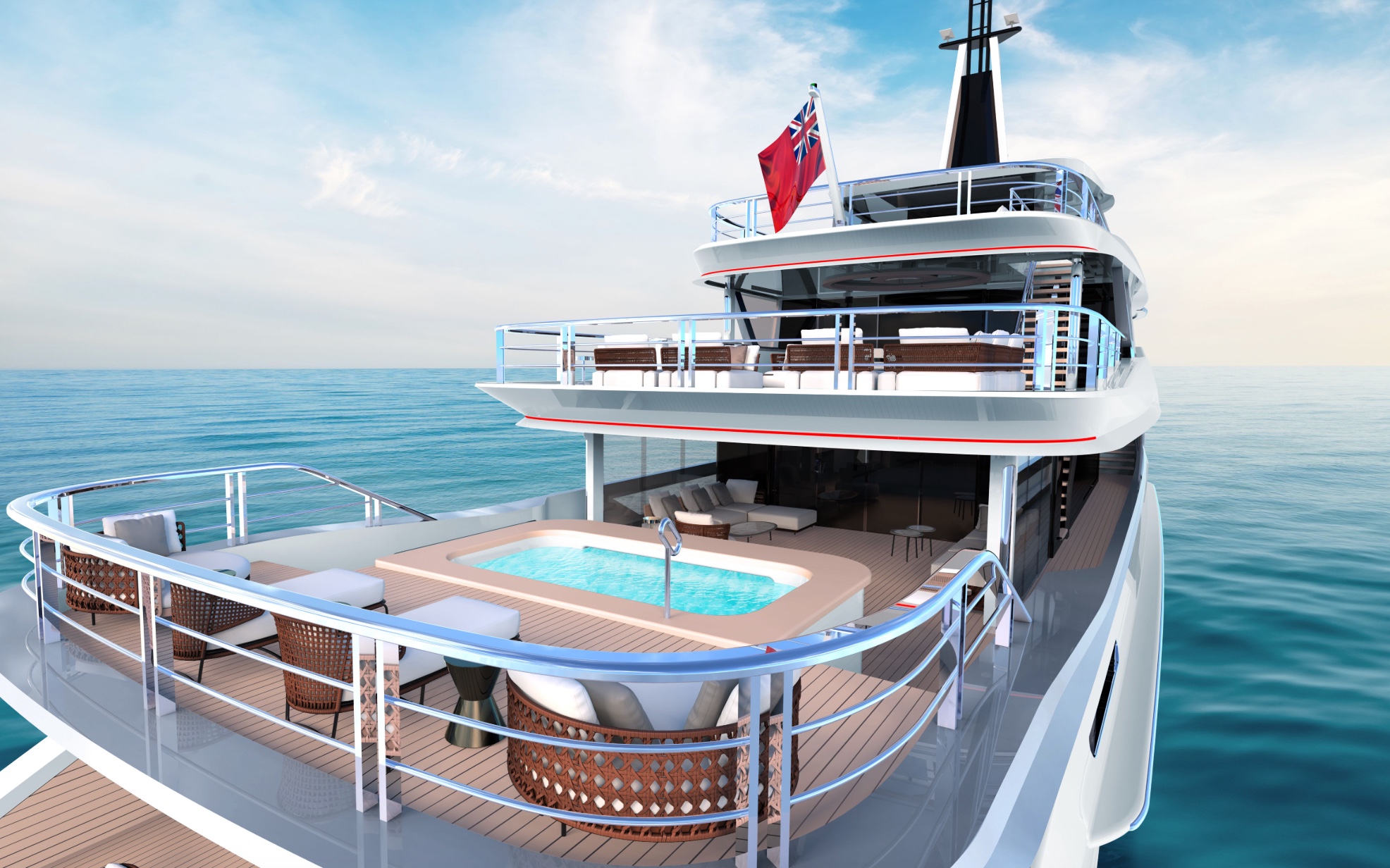 New Exterior Details of 52m GTT 170 Revealed by Dynamiq