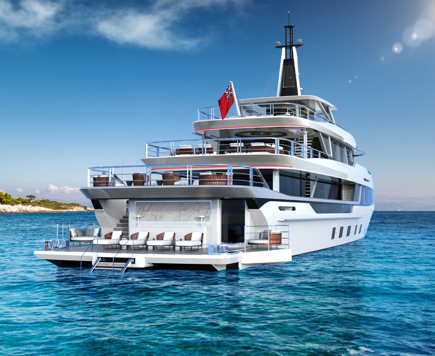 New Exterior Details of 52m GTT 170 Revealed by Dynamiq