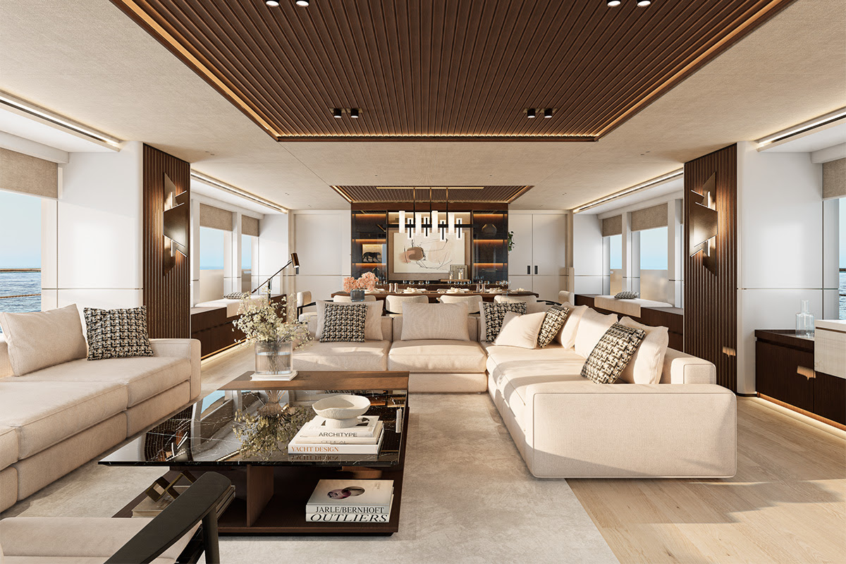 New Burger 180' Interior Revealed by Vripack