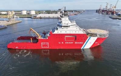 Icebreaker Storis Departs on Maiden Voyage