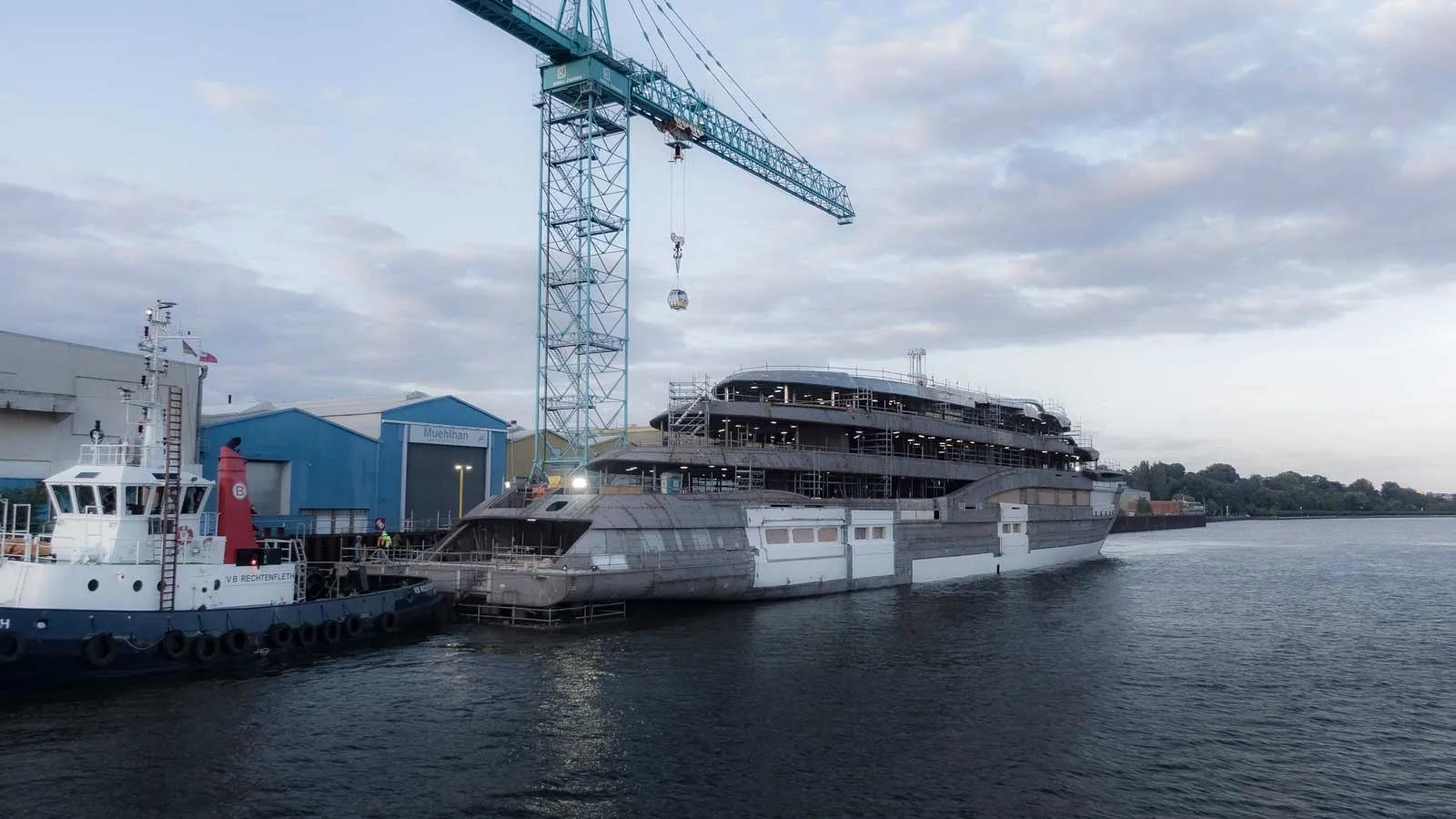 130m+ Lürssen superyacht Project Deep Blue revealed ahead of launch