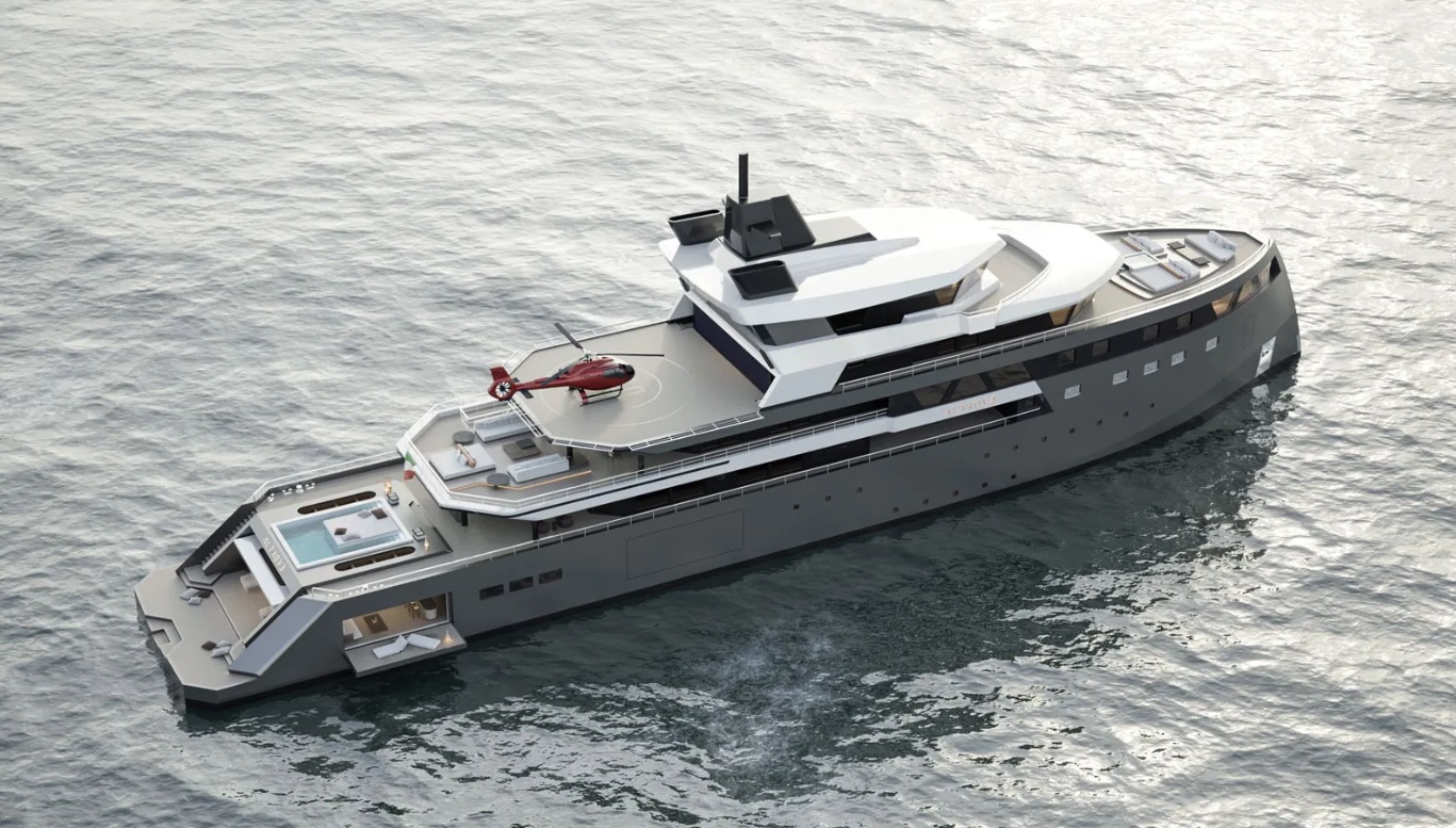 90m Expedition Yacht Concept Revealed by Bassan and Benedetti