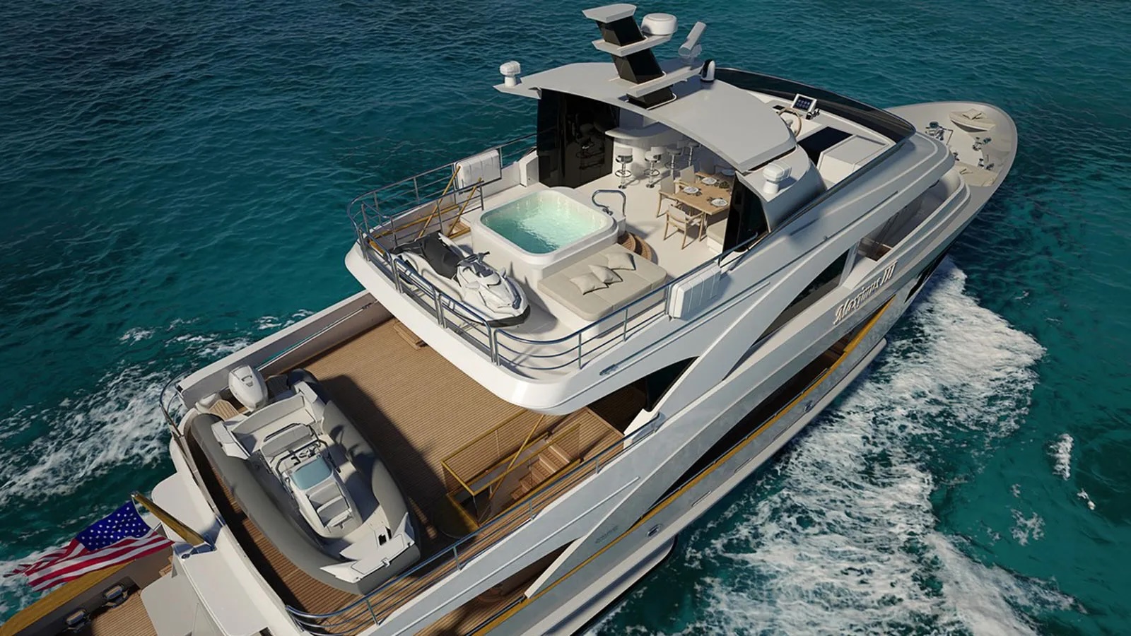 Crescent Custom Yachts' 37m Maximus III launched and on sea trials