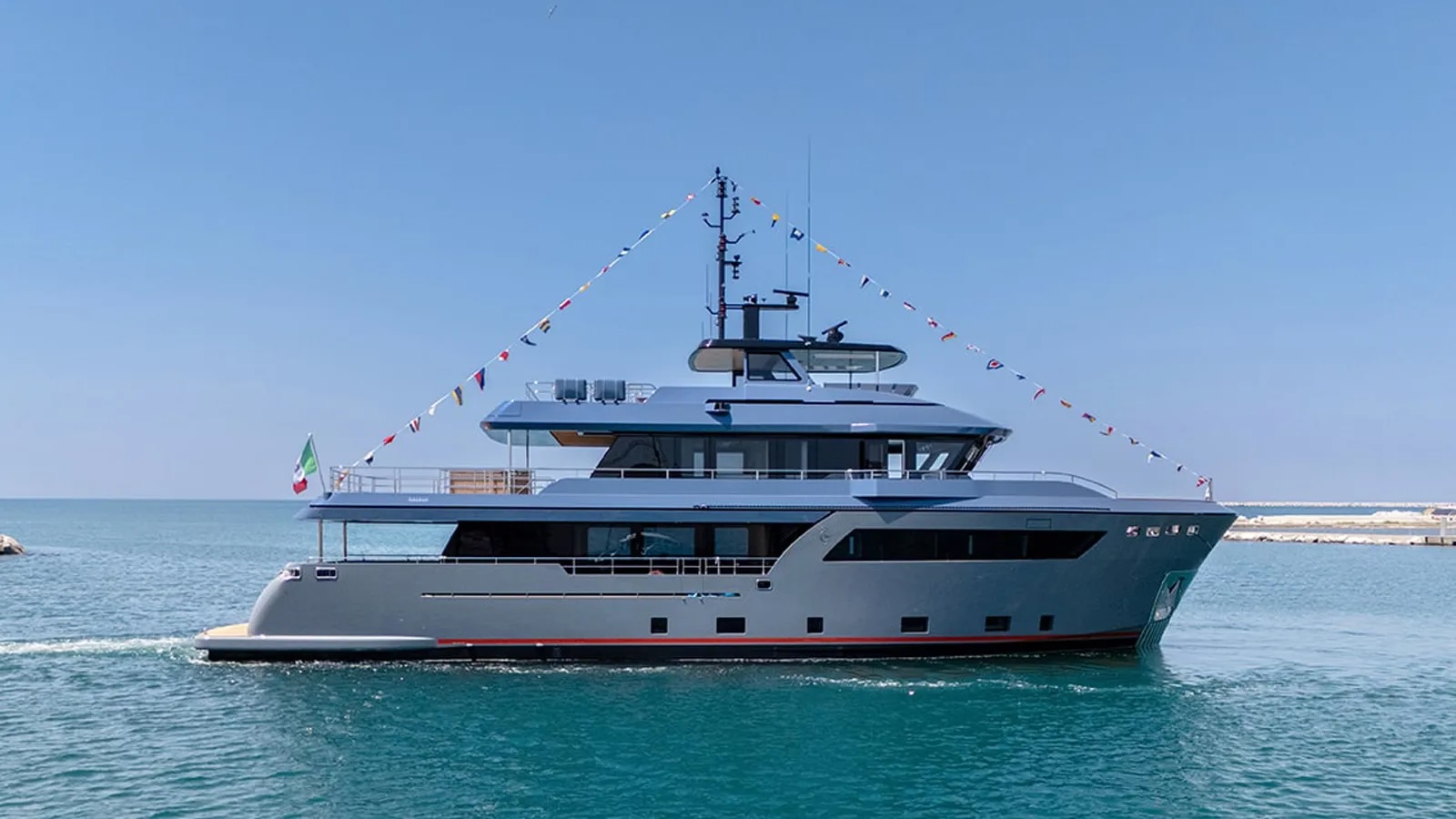 31m CDM superyacht owned by UK entrepreneur Steve Rigby launched