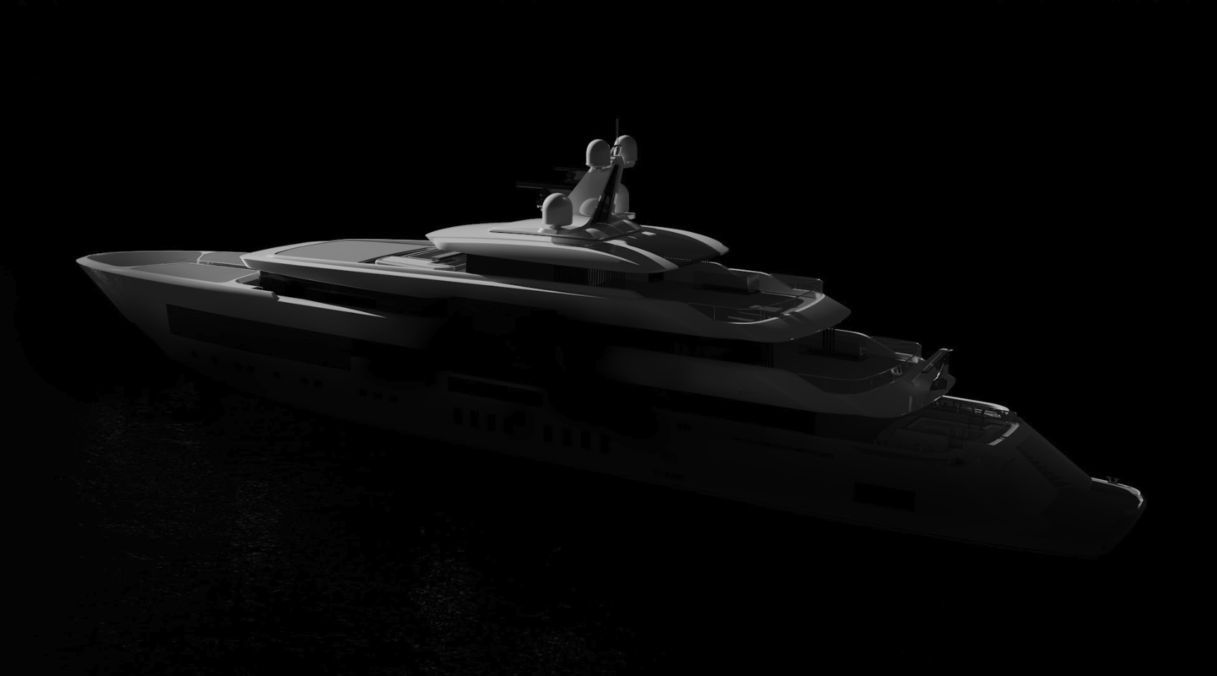 Outfitting Activities for the Admiral 73m Megayacht Underway