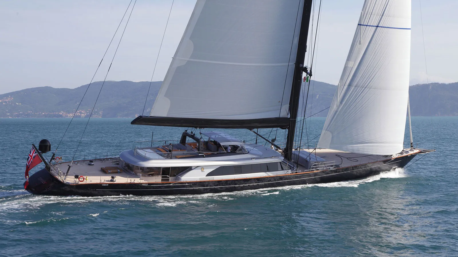 Fourth 60m Perini Navi sailing yacht Katana delivered