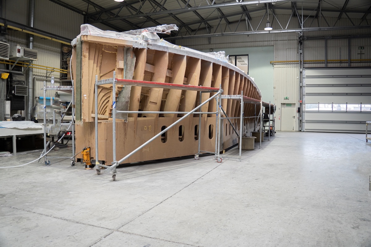 First Electric Sialia 45 Yacht Reaches Another Construction Milestone