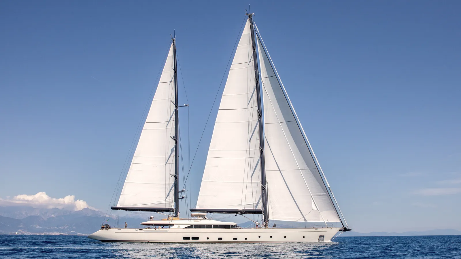 Fourth 60m Perini Navi sailing yacht Katana delivered
