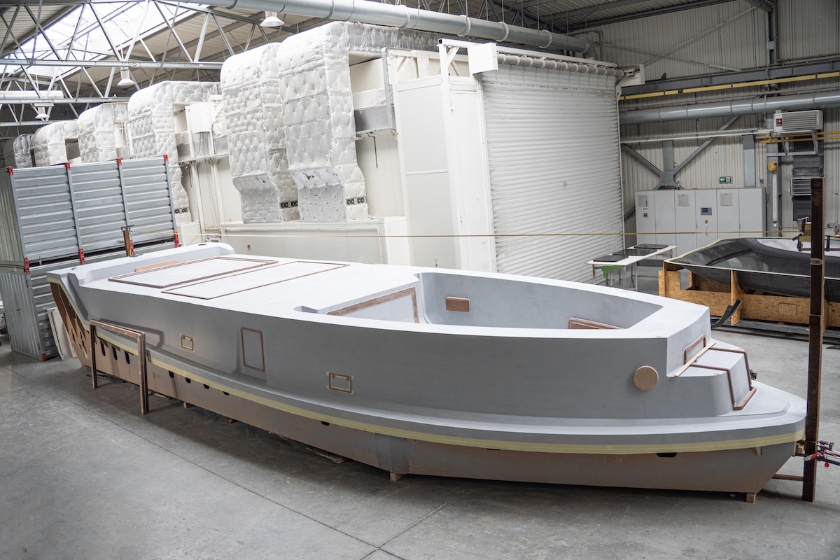 First Electric Sialia 45 Yacht Reaches Another Construction Milestone