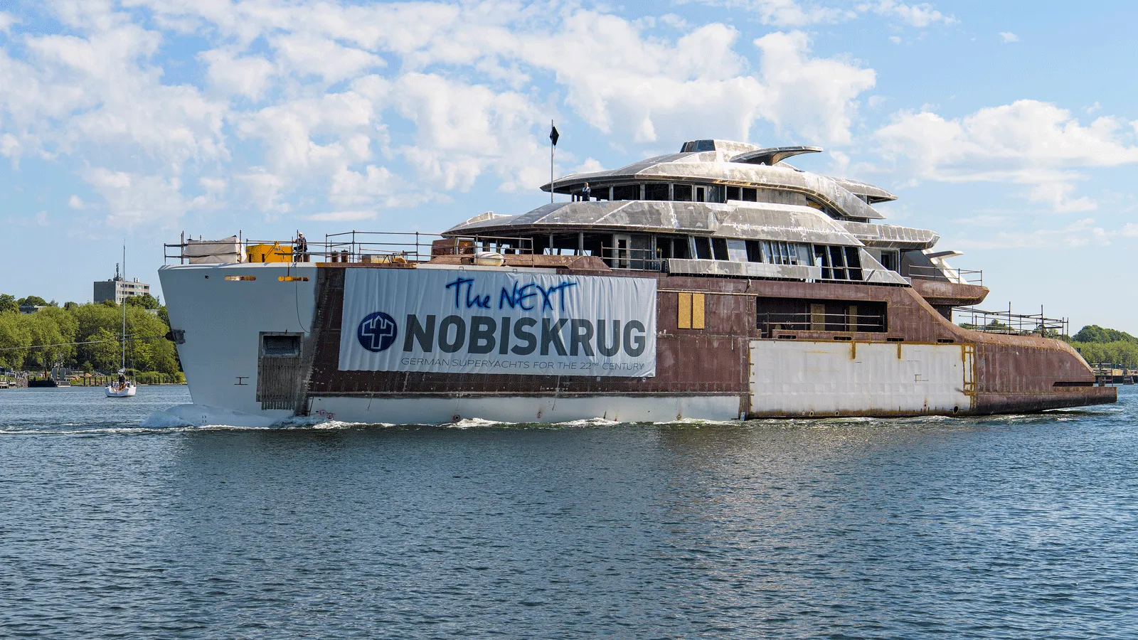 62m Nobiskrug superyacht project Cap d’Ail spotted on transport