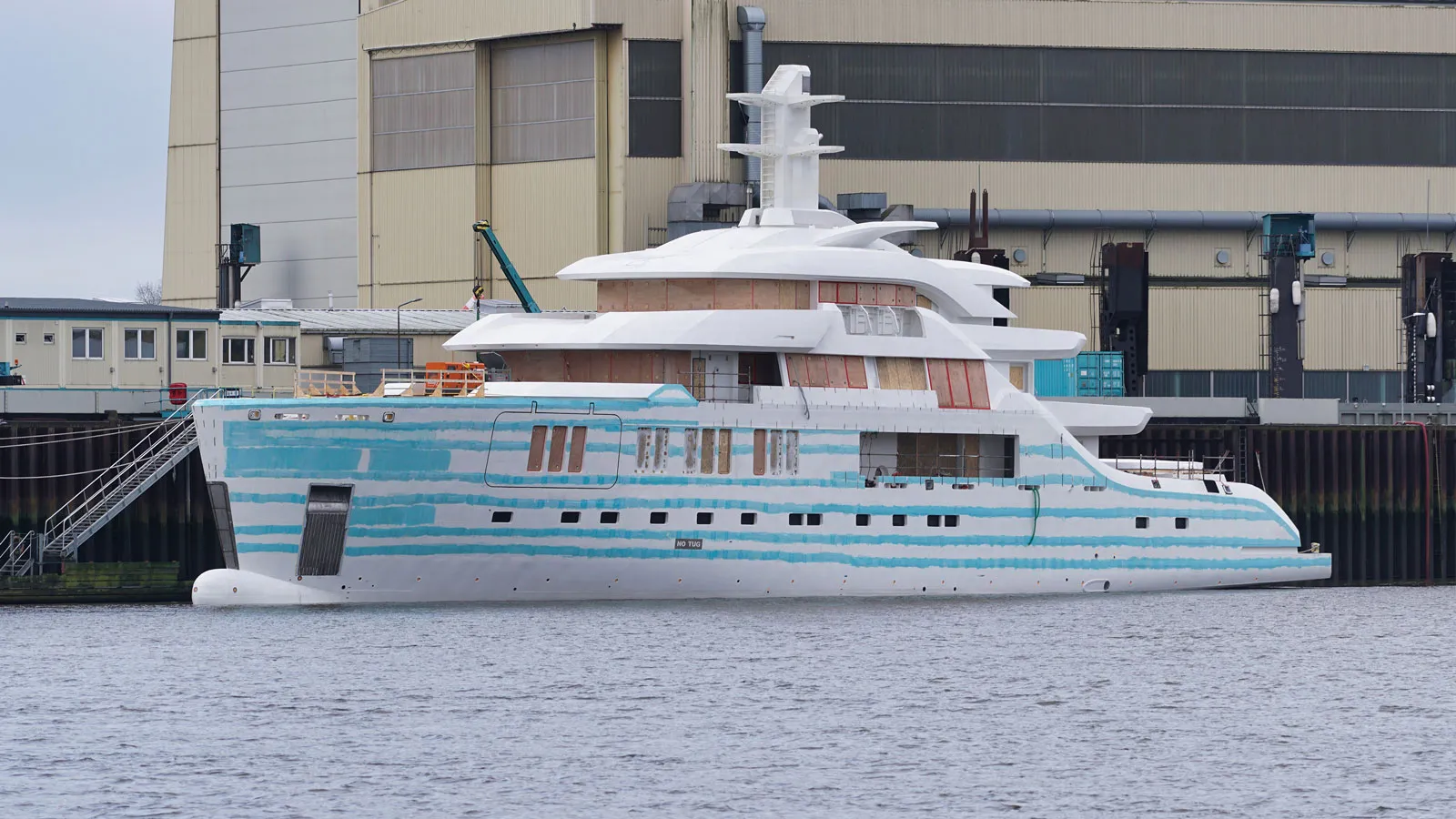 62m Nobiskrug superyacht project Cap d’Ail spotted on transport