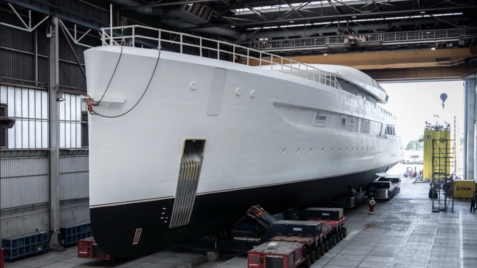 88m Feadship superyacht Project 828 seen for first time