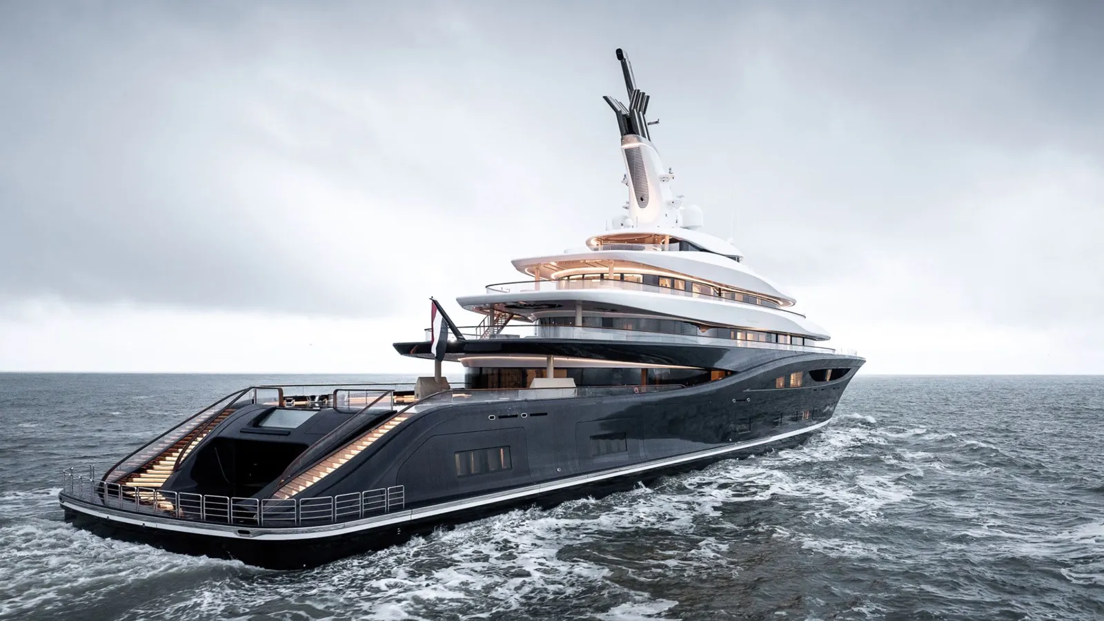 119m Feadship superyacht Breakthrough first to receive liquid hydrogen bunkering in the Netherlands