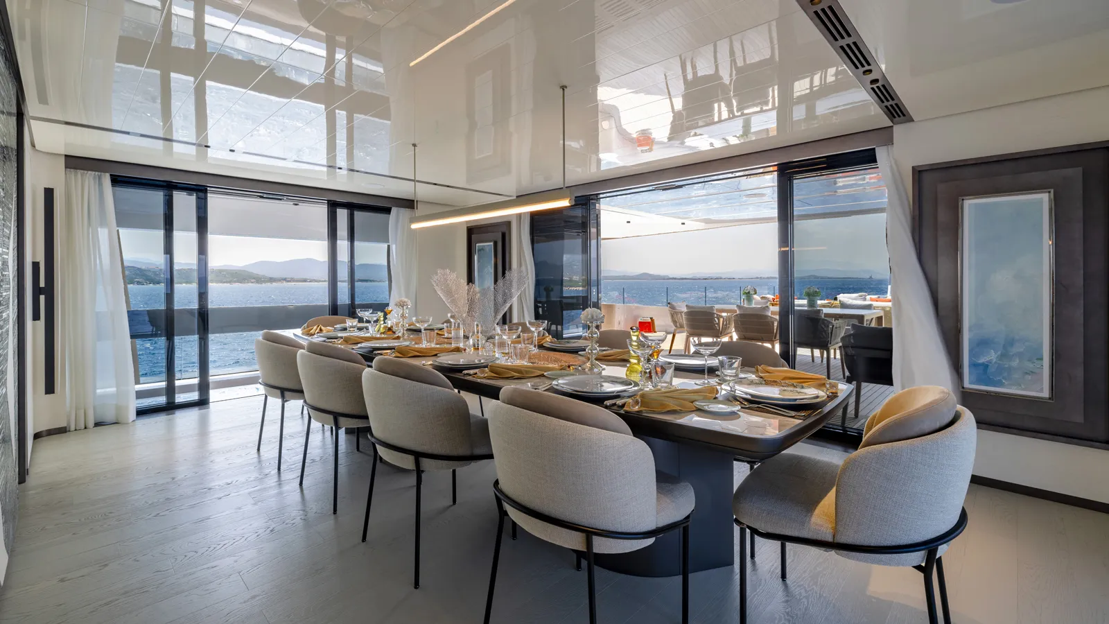 First look inside Columbus charter yacht Acqua Chiara
