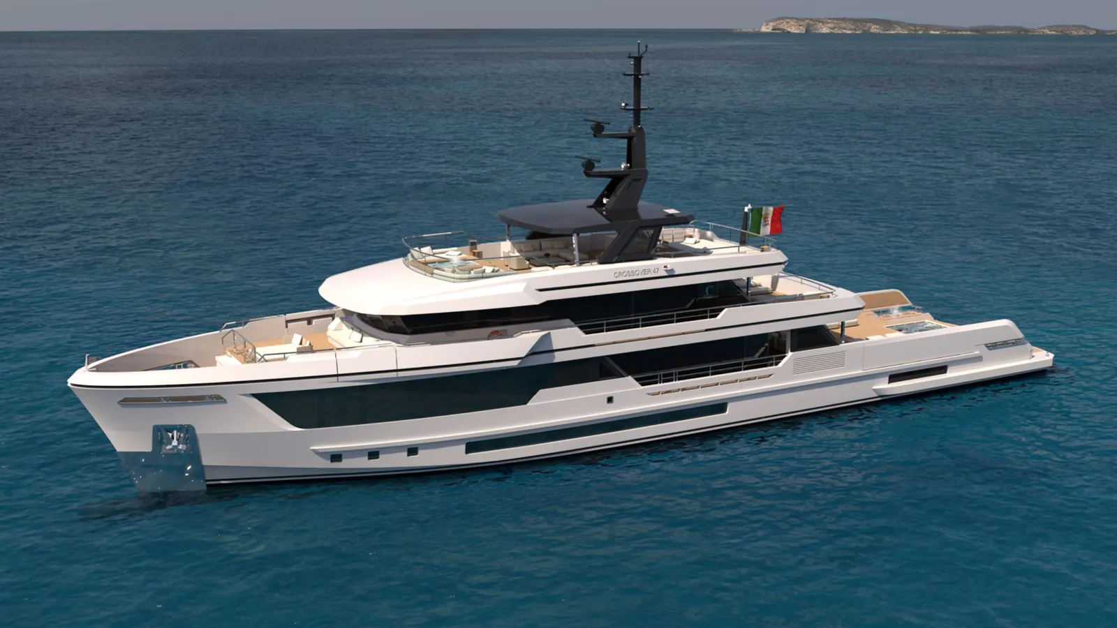 Construction begins on Columbus Yachts' first Crossover 47 model