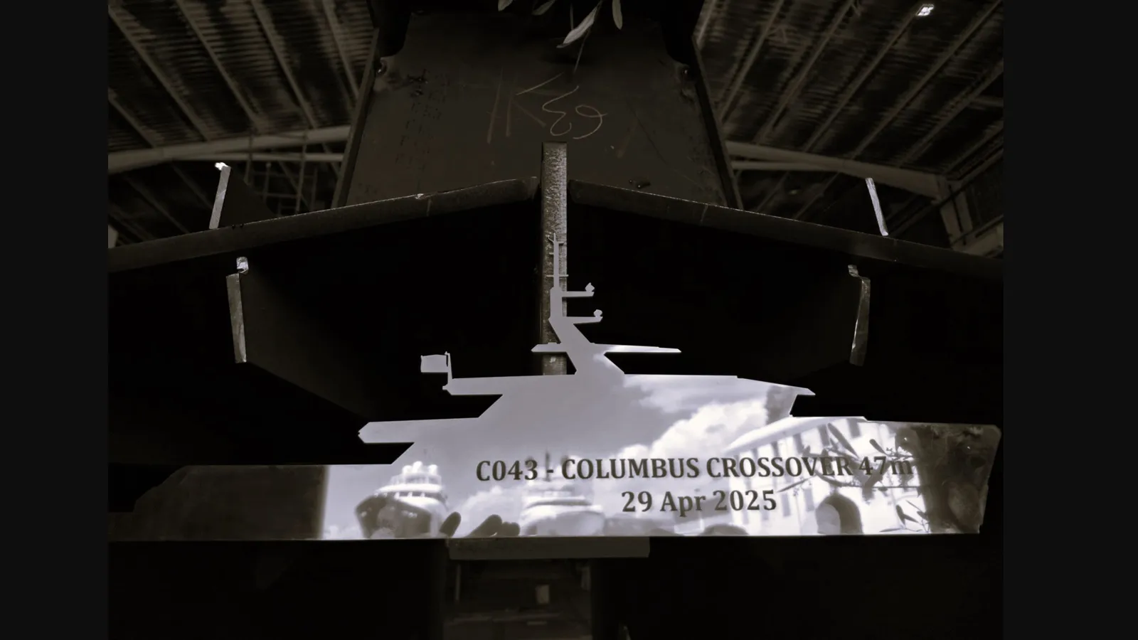 Construction begins on Columbus Yachts' first Crossover 47 model