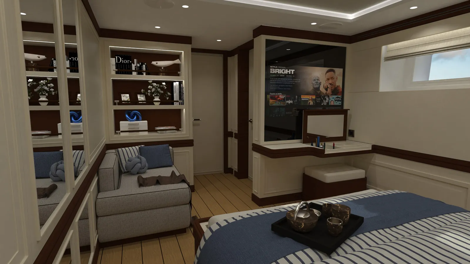 First interior images of Magnolia Yachts' 41m flagship project unveiled