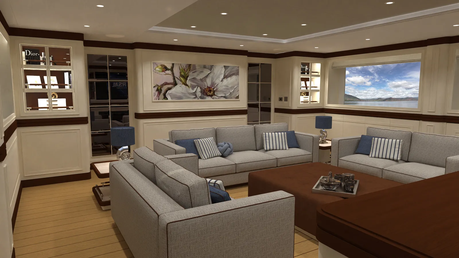 First interior images of Magnolia Yachts' 41m flagship project unveiled