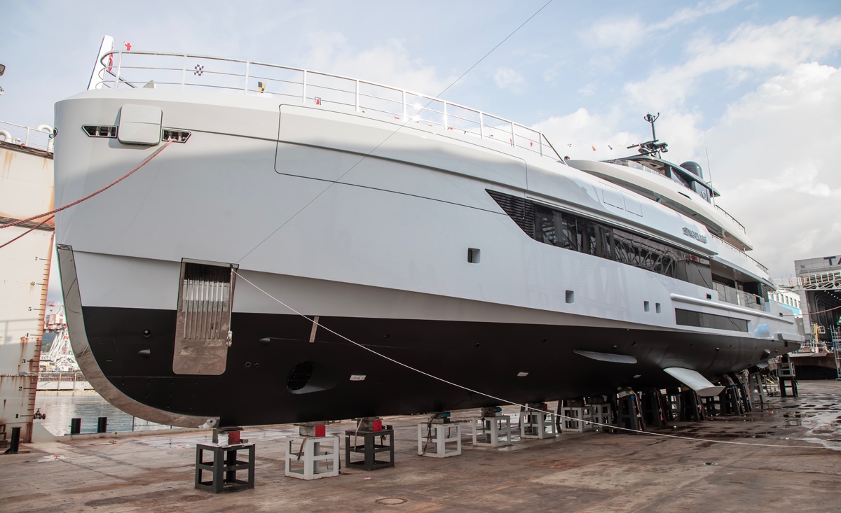 45m Tankoa Yachts Singolare Hits the Water in Genoa