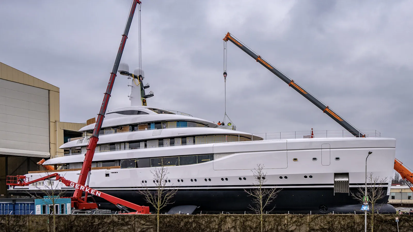 Secretive 78m Lürssen superyacht Ace 21 on sea trials