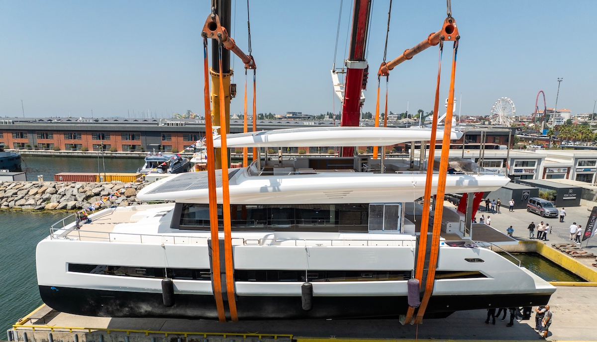 VisionF Yachts Delivers Second Solar-Electric E-Cat 80 Catamaran