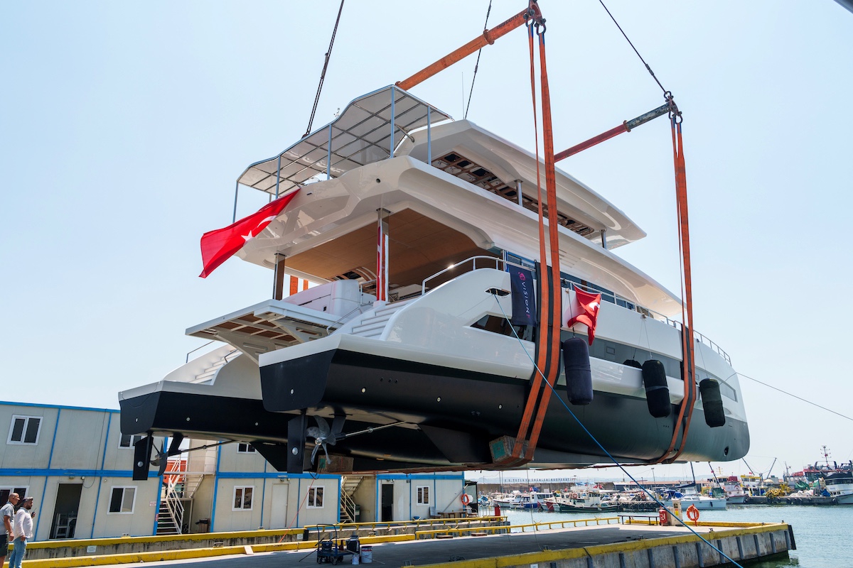 VisionF Yachts Delivers Second Solar-Electric E-Cat 80 Catamaran