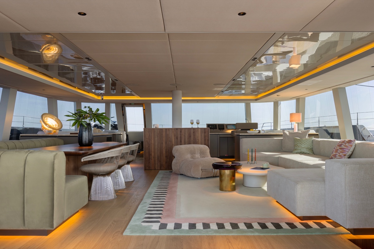 Paris Hilton's Sustainable Yacht Charter Aboard Sunreef 80 Eco Nalani
