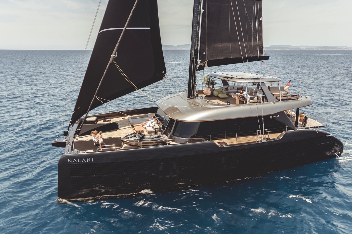 Paris Hilton's Sustainable Yacht Charter Aboard Sunreef 80 Eco Nalani