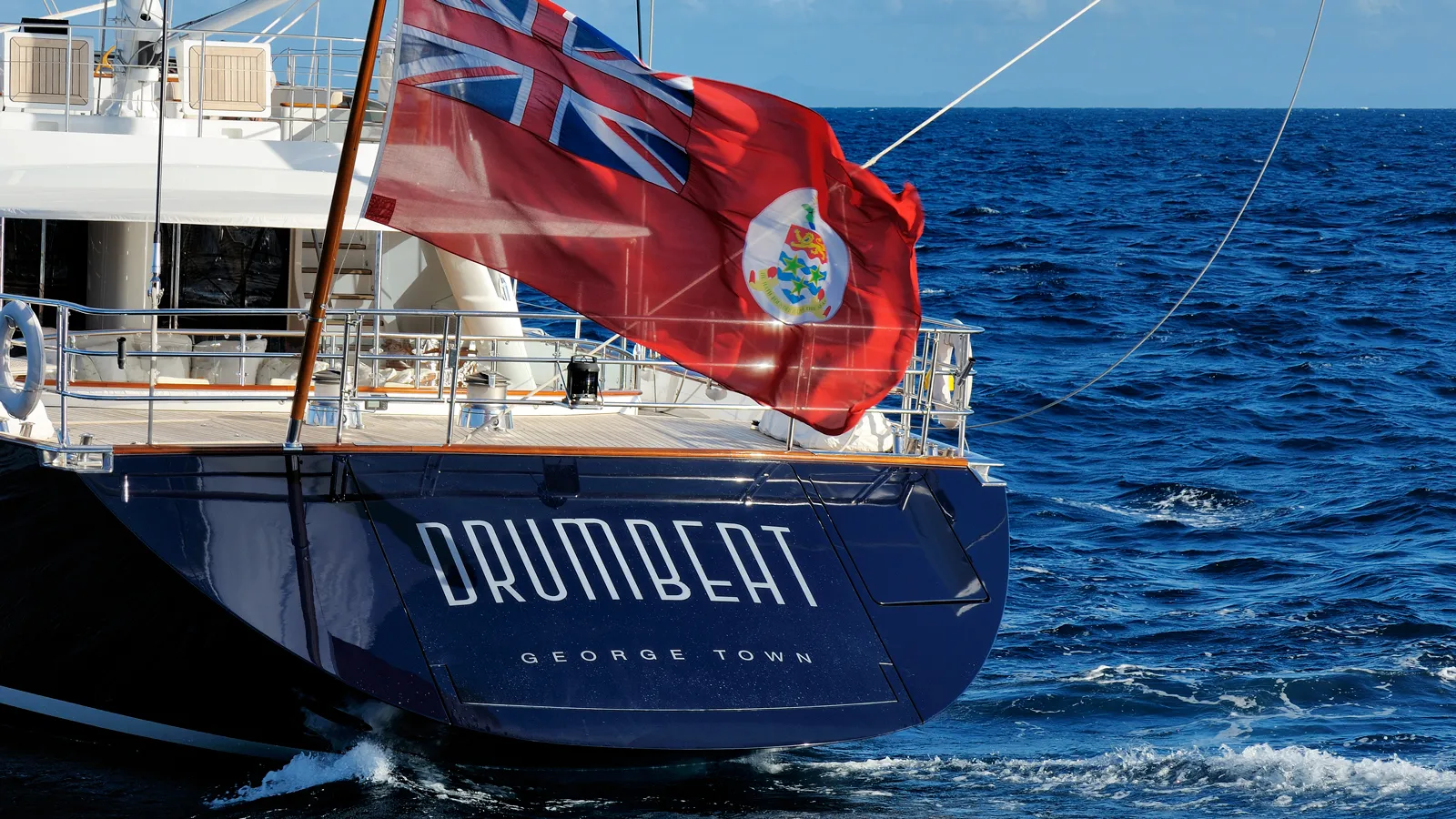 53m Alloy sailing yacht Drumbeat rejoins market