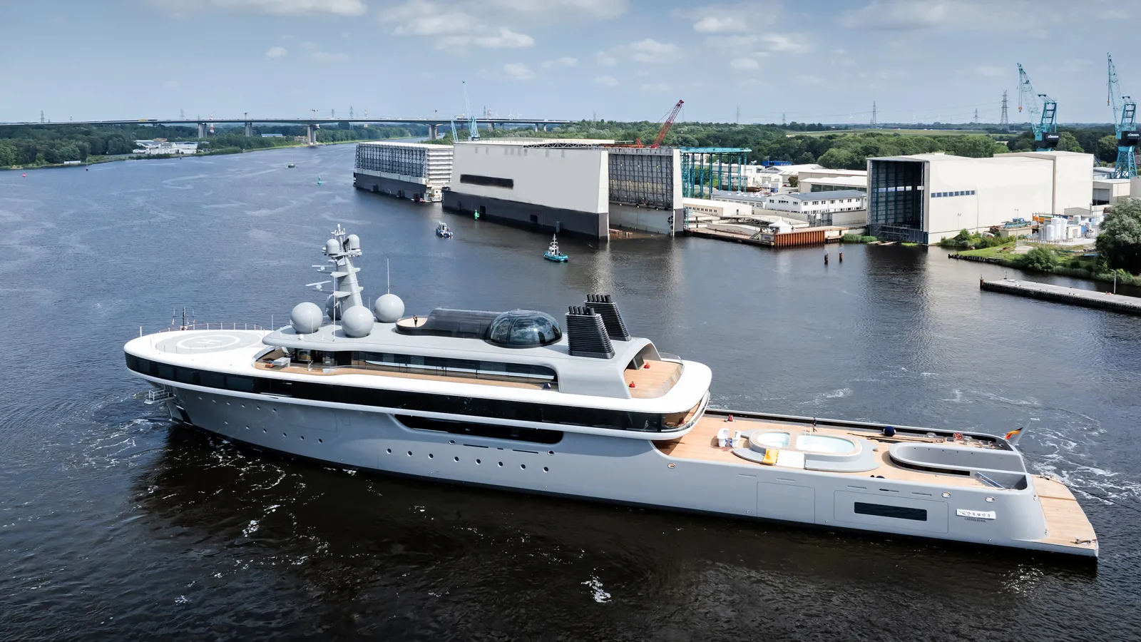 Lürssen launches 114m fuel-cell superyacht Cosmos