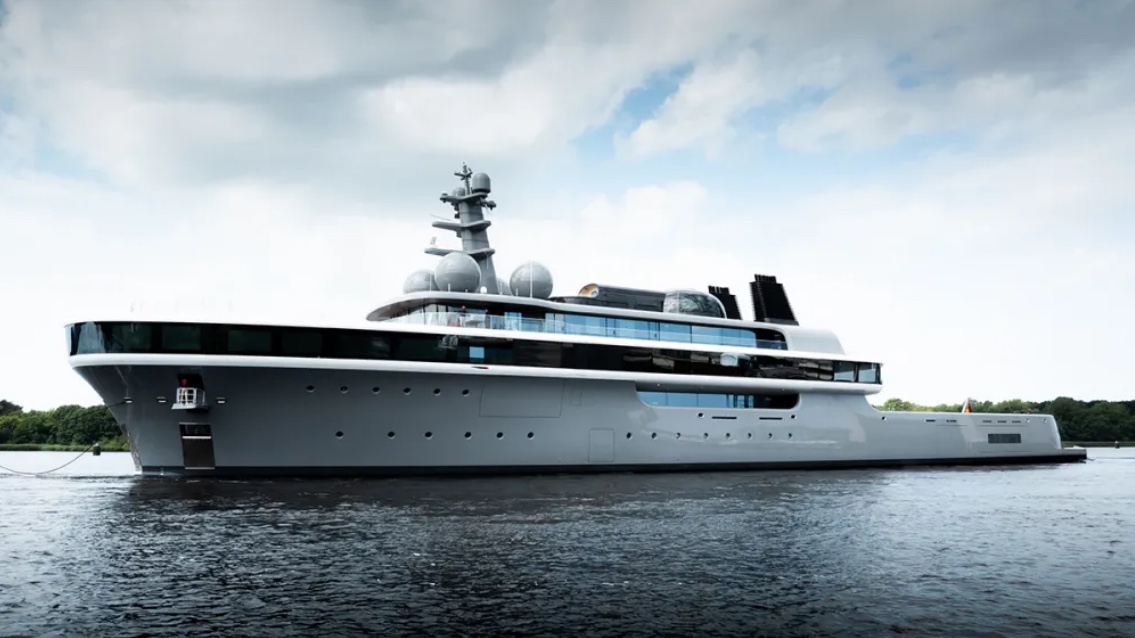 Lürssen Launches 114m Megayacht Cosmos With Methanol Fuel Cell Technology Lürssen Launches 114m Megayacht Cosmos With Methanol Fuel Cell Technology