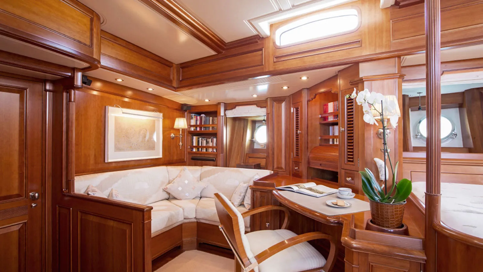 30m hybrid Royal Huisman sailing yacht listed for sale