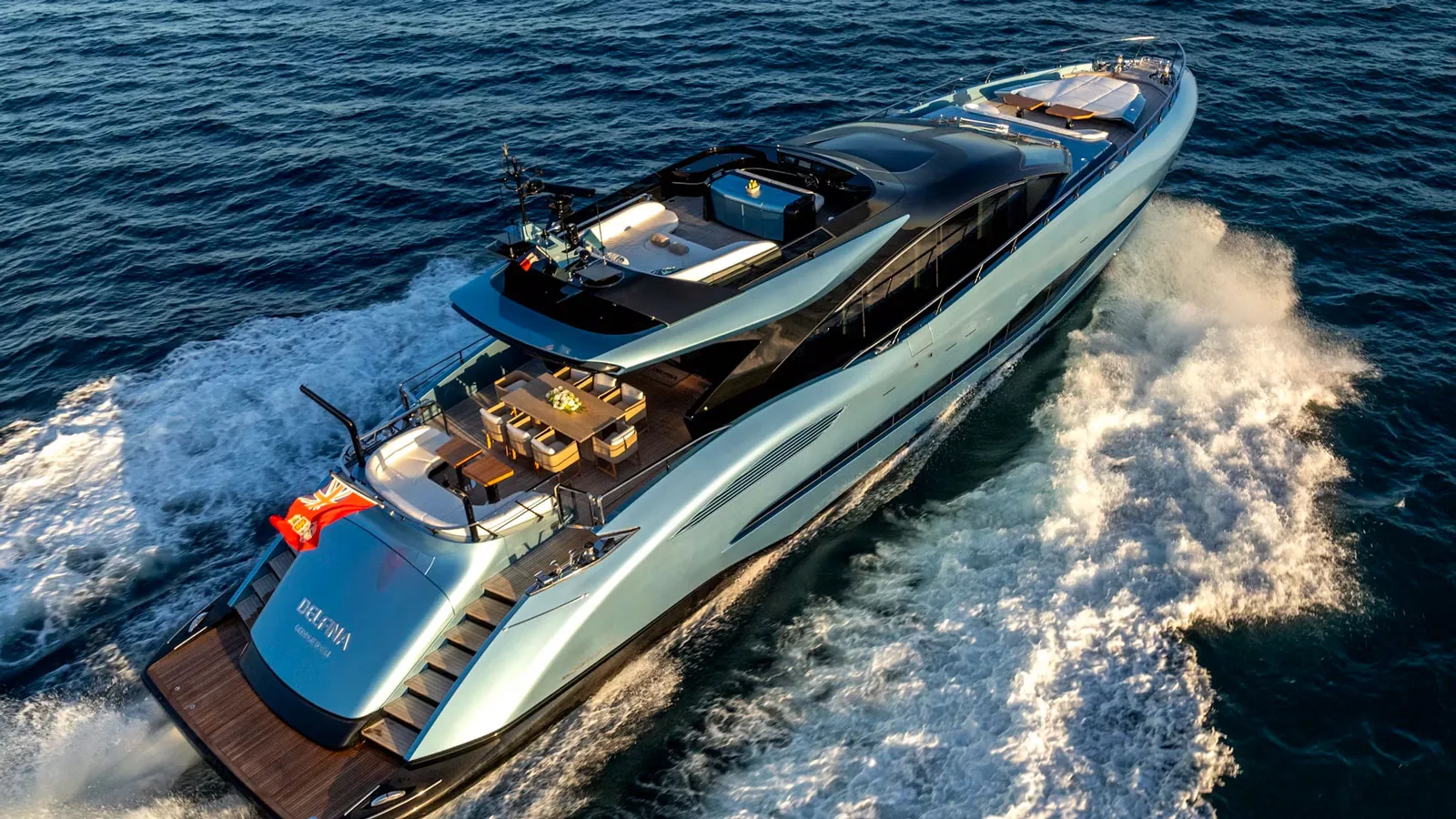 €1M price drop on 2024 Mangusta 104 REV motor yacht Delfina