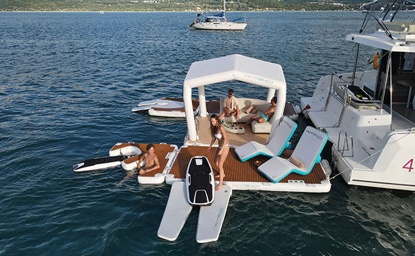 Yachtbeach expands modular water living with new Square Pavilion 3.08