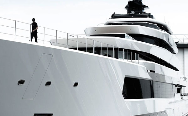 111m Oceanco superyacht DreAMBoat on sea trials