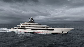 111m Oceanco superyacht DreAMBoat on sea trials