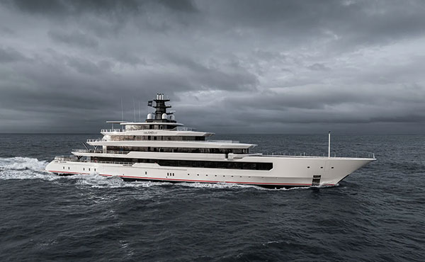 111m Oceanco superyacht DreAMBoat on sea trials