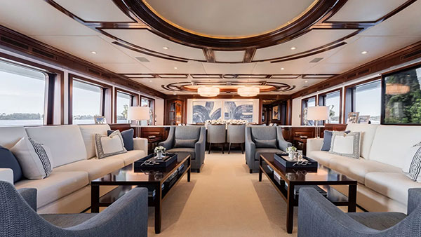 45m Trinity motor yacht listed for sale following M refit