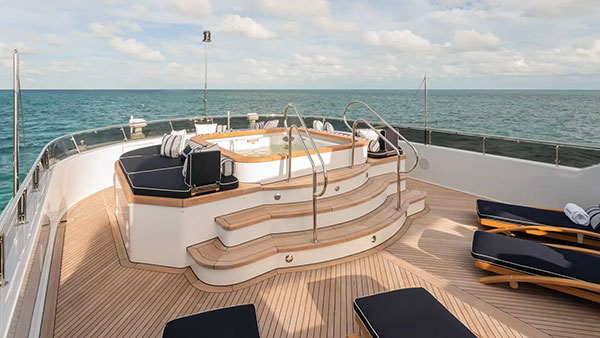 45m Trinity motor yacht listed for sale following M refit