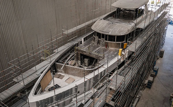 Sirena Yachts' 42m flagship hits milestone ahead of 2026 launch