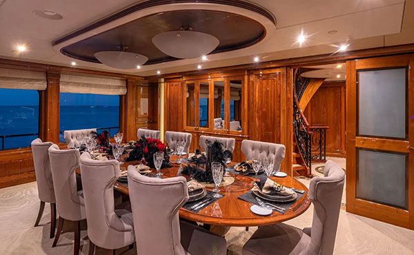 48m Christensen motor yacht Amore listed for sale