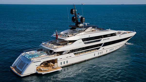CA change on award-winning first Sanlorenzo 52 Steel motor yacht Seven Sins