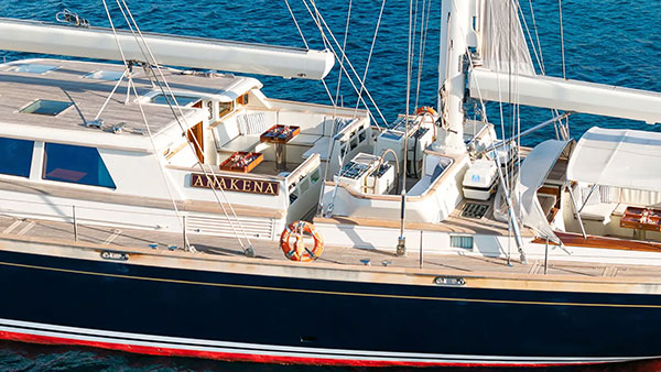 40m Royal Huisman sailing yacht Anakena joins the market