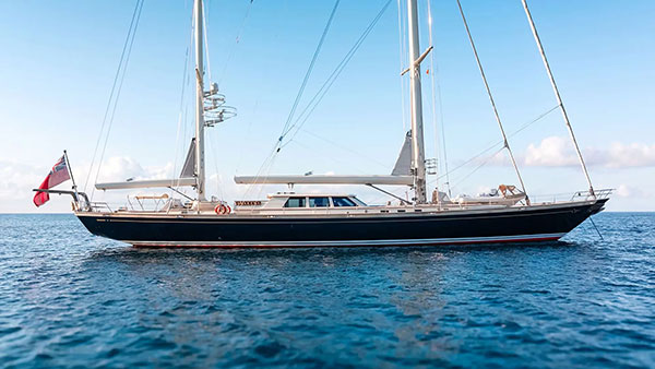 40m Royal Huisman sailing yacht Anakena joins the market