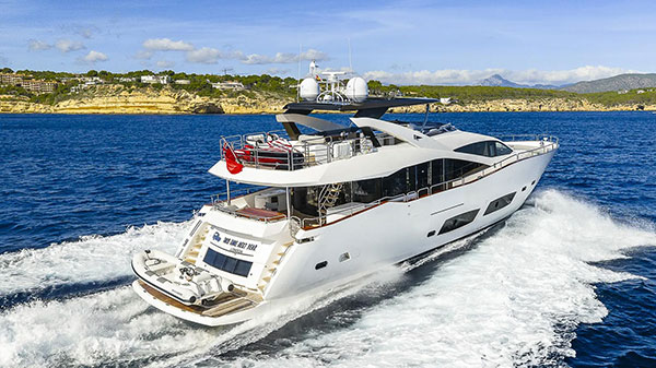 28m Sunseeker yacht This Time Next Year listed for sale