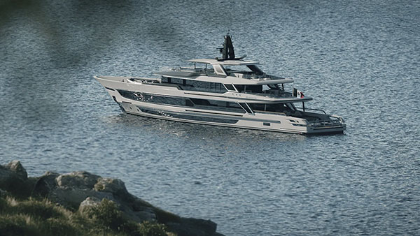 First Baglietto T54 yacht model moves to outfitting