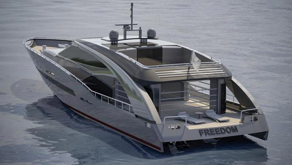 CCN reveals more details of 27m Fuoriserie yacht Freedom