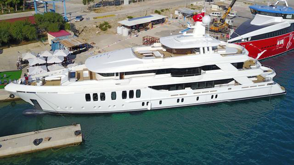 Project Miracle launched by CMB Yachts and named Liquid Sky