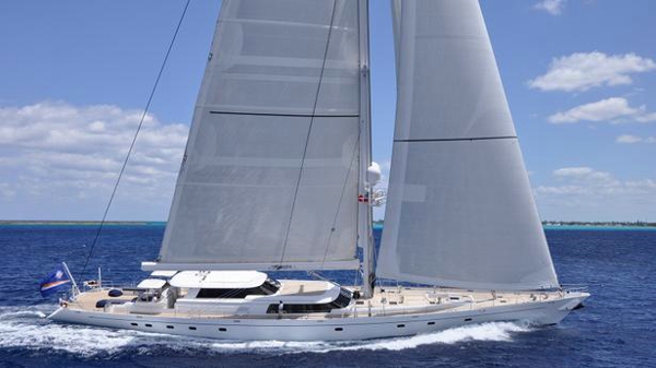 Royal Huisman sailing superyacht Hyperion for sale