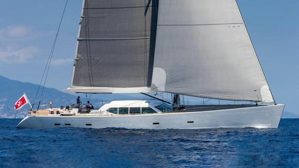 Royal Huisman sailing yacht Gliss for sale